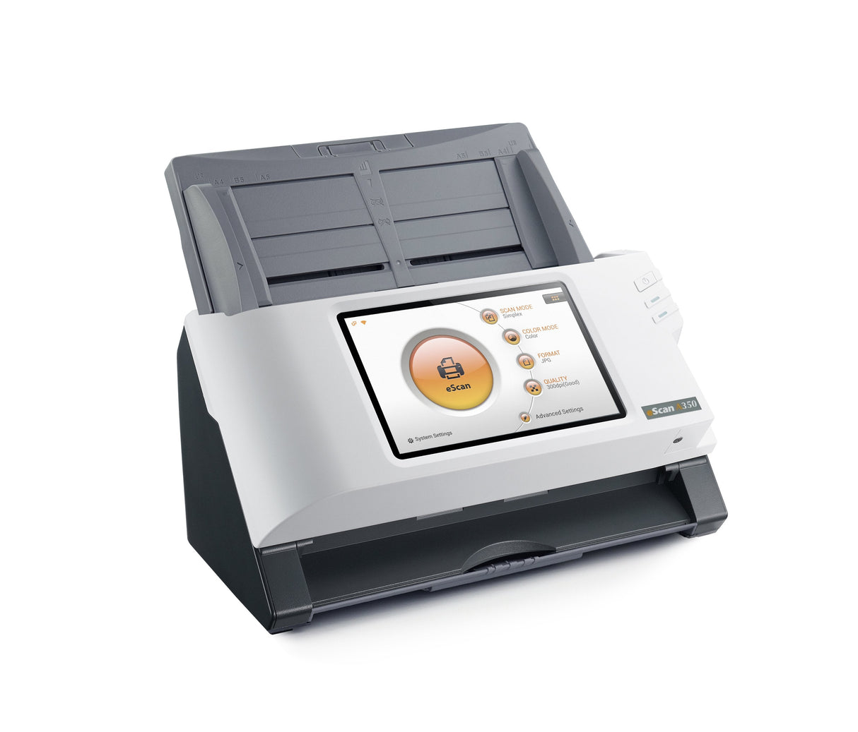 Plustek Escan A350 Essential 600 X 600 Dpi Escáner Con Alimentador Automático De Documentos (Adf) Negro, Blanco A4