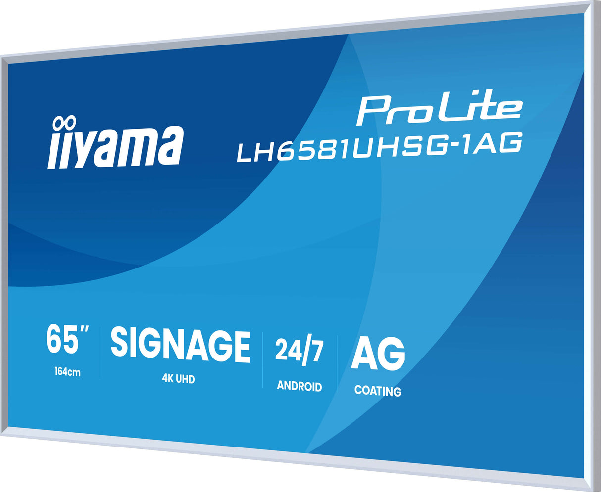 EAN 4948570125623 - iiyama LH6581UHSG-1AG pantalla de señalización Pantalla plana para señalización digital 163,8 cm (64.5")  imagen 6