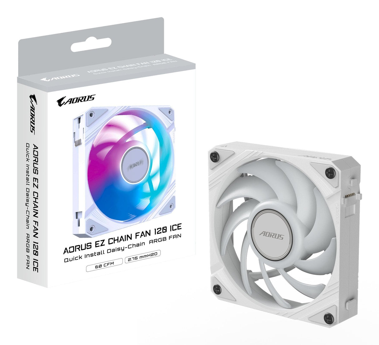 Case Acc Gbt Fan Aorus Ez Chain Fan 120 Ice