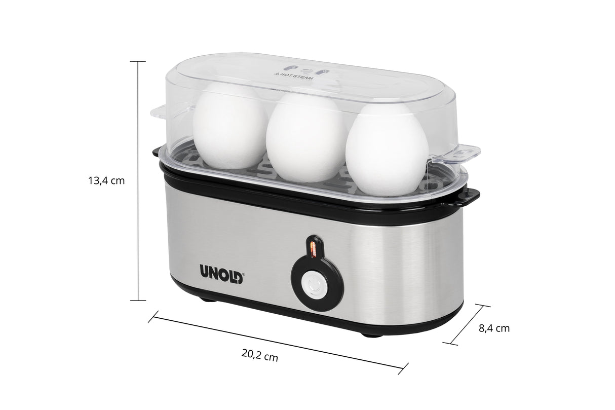 EAN 4011689386107 - Unold 38610 cuecehuevos 3 huevos 210 W Acero inoxidable imagen 10