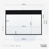 Iggual Pantalla Mural Pan.110"243x137 Cm Eléctrica