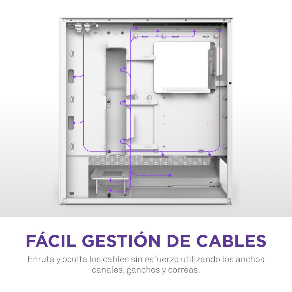EAN 5056547205861 - NZXT H5 Flow RGB Midi Tower Blanco imagen 15