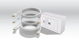 Paquete De Placa Frontal Av Modular De 10 M Y Cables 4k A 60 Hz Paquete Simple Para Instalar Pantalla Táctil O Proyector Incluye Caja Trasera De Doble Gang Del Reino Unido Y Marco De Doble Gang Que Acomoda Cinco Módulos Módulos Incluidos: 1