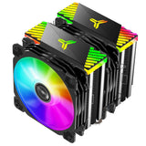 K Jonsbo Cr-2000 Gt Cpu Disipador Dual Tower, Argb - 2x 120mm, Negro