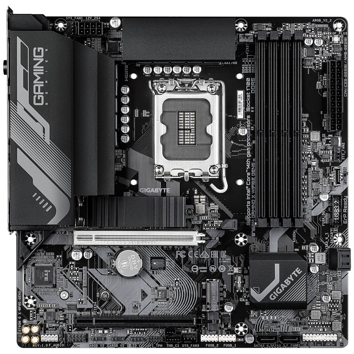 Gigabyte B760m Gaming X Wifi6e Gen5 B760,S1700,Matx,Ddr5