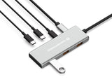 Conceptronic Dock Usb-C->4xusb-C,3xusb-A,100wpd O.N.0.25m Gr