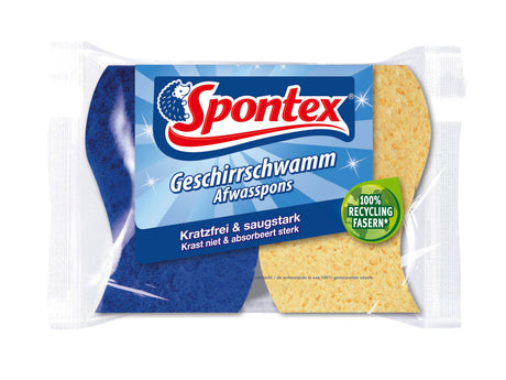 EAN 4008508463002 - Spontex 19321008 esponja Azul, Amarillo 2 pieza(s) imagen 1