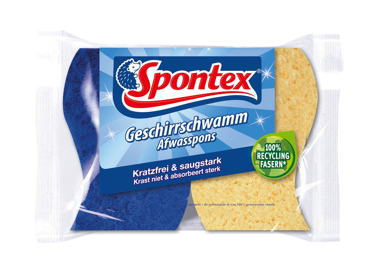 Spontex 19321008 Esponja Azul, Amarillo 2 Pieza(S)