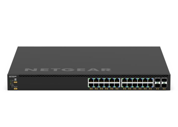 Switch  Netgear Gsm4328-100ajs Gestionado L3 Gigabit Ethernet (10/100/1000) Energía Sobre Ethernet (Poe) 1u Negro