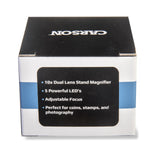 Carson Versalloupe Lente De Aumento Y Lupa 10x Negro