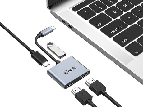 EAN 4015867225684 - Equip 133484 base para portátil y replicador de puertos USB 3.2 Gen 1 (3.1 Gen 1) Type-C Plata imagen 2
