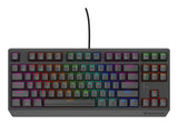 Genesis Thor 230 Tkl Mechanical Gaming Keyboard, Outemu Rojo Switch, Us Layout, Wired, Black