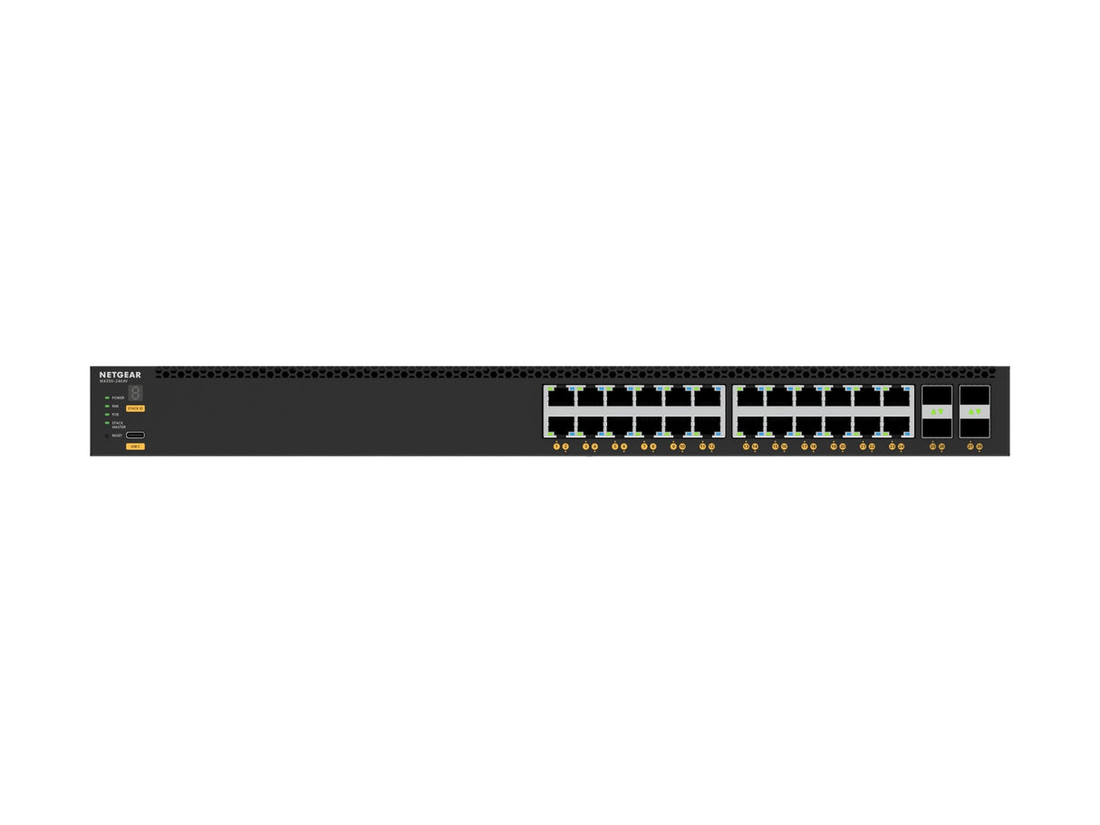 EAN 606449161427 - NETGEAR M4350-24X4V Gestionado L3 10G Ethernet (100/1000/10000) Energía sobre Ethernet (PoE) 1U Negro imagen 4