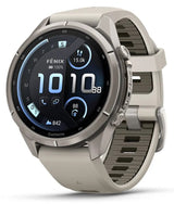 Garmin Fenix 9 Pro Inreach Lte 43mm Titanio Con Correa De Silicona En Blanco