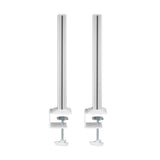 Inline® Slatwall Mounting Columns Aluminium, For Table Mounting Panel, Set Of 2