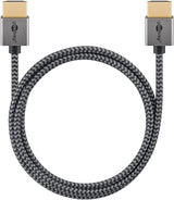 Goobay Plus Slim High-Speed-Hdmi-Cable Mit Ethernet, 4k @ 60hz (Gris, 3 Meter) 75754