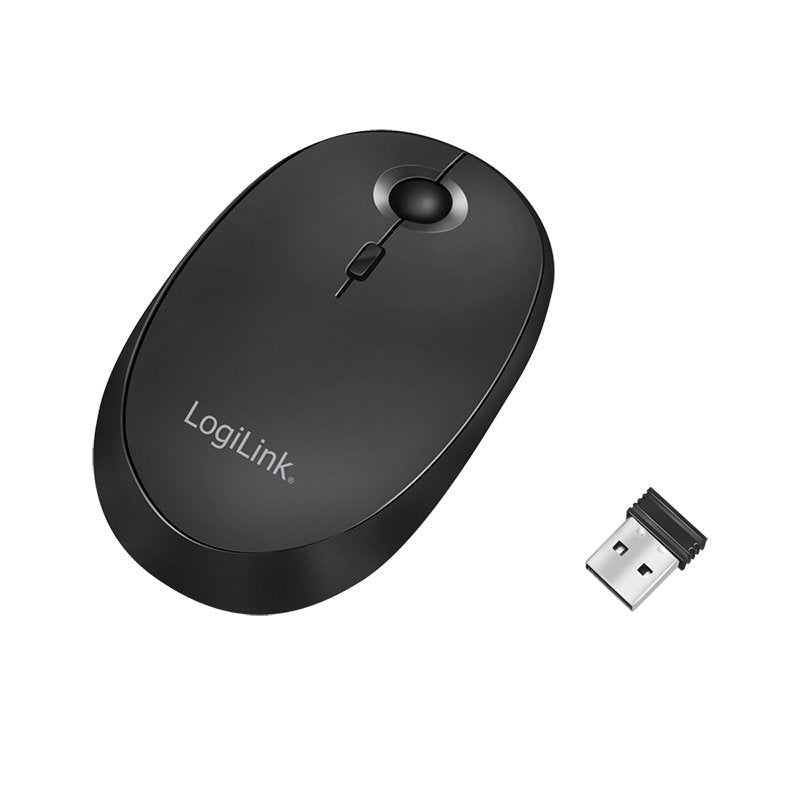 Logilink Ratón Optico 2.4 Ghz  Negro Bluetooth, Wireless