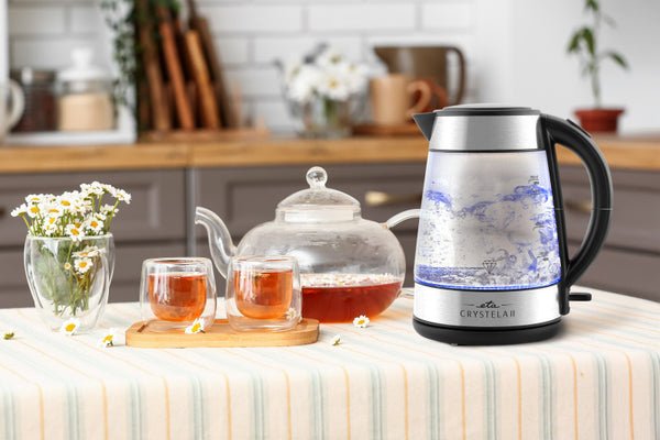 Eta Eta115490000 Crystela Glass Kettle, 1.7 L, 2200 W