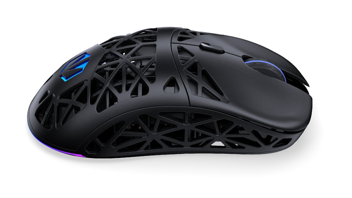 Ratón  Endorfy Liv Plus Wireless Gaming Negro, Incluye Estación De Carga Ey6a016