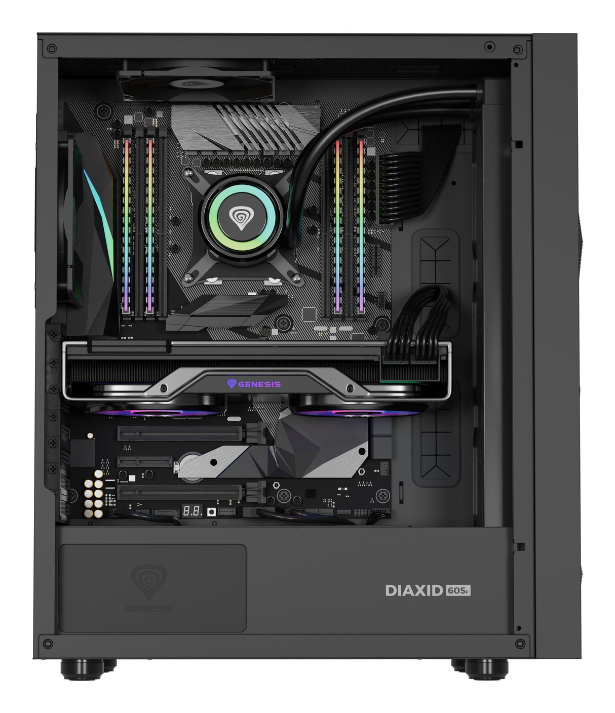 Caja Pc Genesis Diaxid 605f Czarna