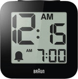 Braun  Bc 25 Bp Schwarz Quarzwecker Mit Sprachausgabe