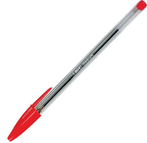 Pack 50 Uni. Bolígrafo Bic Cristal Rojo