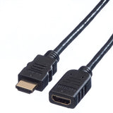Value Hdmi High Speed Verlngerungscable, Mit Ethernet, St-Bu, 1,5 M