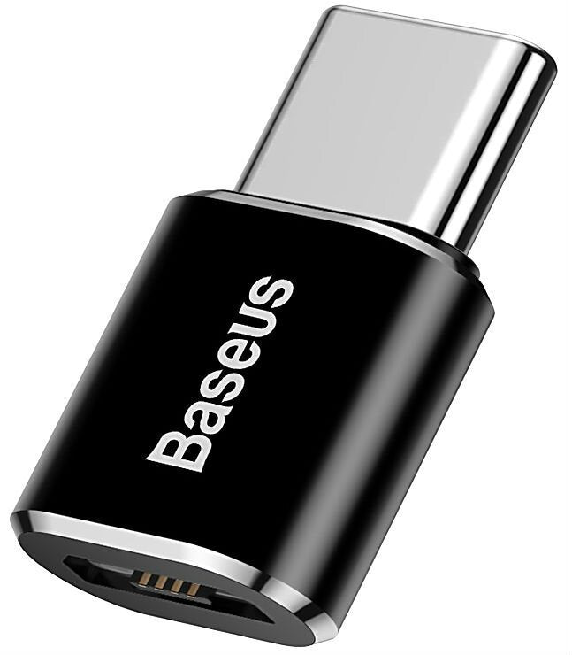 Adaptador Baseus Usb-C Macho A Microusb Hembra 2.4a, Negro