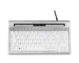 EAN 8717399992220 - BakkerElkhuizen S-board 840 teclado Oficina USB AZERTY Francés Gris claro, Blanco imagen 1