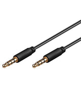 3.5mm Jack Connector Cable, Black, 2 M - 3.5 Mm Plug (4-Pin,