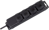 Brennenstuhl Distribuidor De Enchufes 4 Vías Ip 44, Regleta De Enchufes 1159960