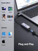 Ugreen Usb-C 3.1 Gen1 To Gigabit Ethernet Adapter