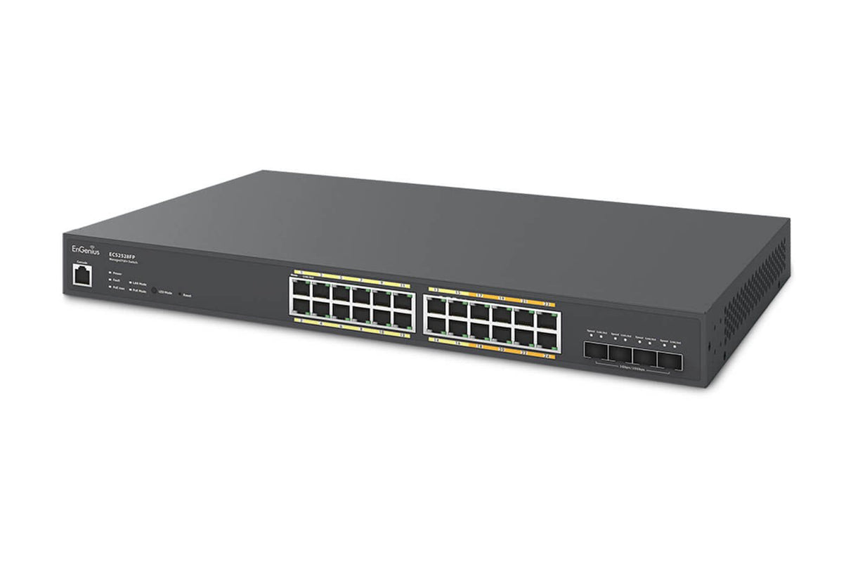 Engenius Cloud Managed Switch 16-Port Gbe 8-Port Multi-Gbe Poe 410w, 4x Sfp, L2, Ecs2528fp