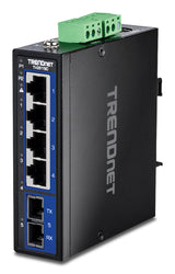 Trendnet 5-Port Hardened Indumrial Gigabit Din-Rail Switch