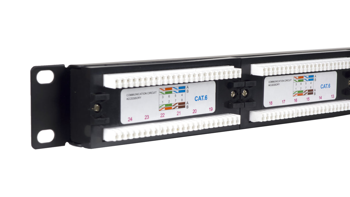 Phasak Panel De Parcheo 19" Cat.6 Utp Rj45 Dual 1u