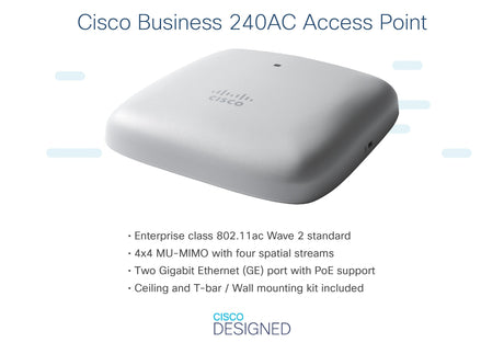 EAN 889728275033 - Cisco CBW240AC 1733 Mbit/s Gris Energía sobre Ethernet (PoE) imagen 5