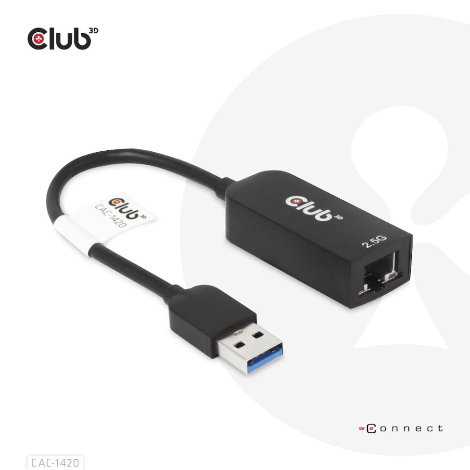 EAN 8719214471255 - CLUB3D CAC-1420 adaptador y tarjeta de red Ethernet 2500 Mbit/s imagen 1