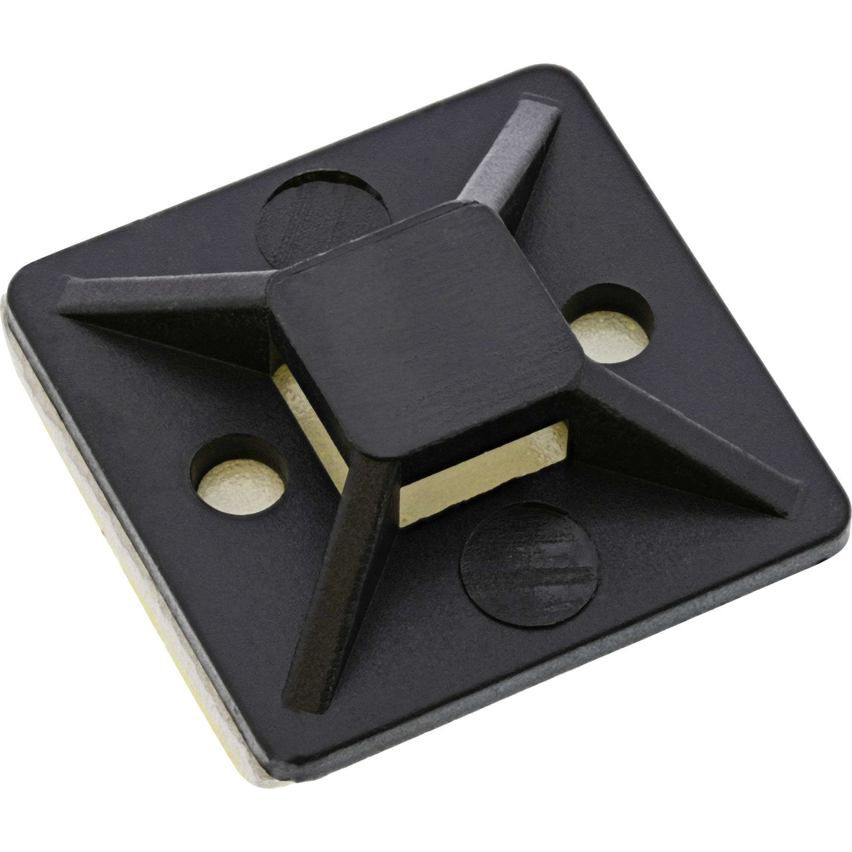 Inline® Cable Tie Mounts Adhesive 20x20mm Negro 10pcs