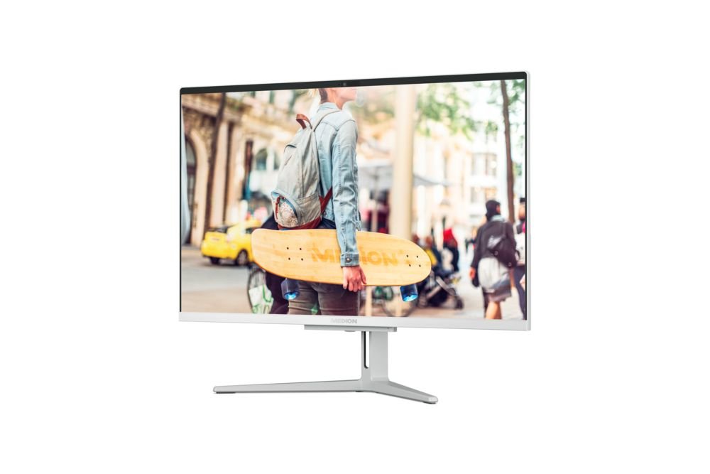 All In One Medion Akoya E23405 Md62581 23.8" 1920 X 1080 Pixeles  4 Gb Ddr4-Sdram 128 Gb Ssd W11 Home Wi-Fi 5 (802.11ac) Plata