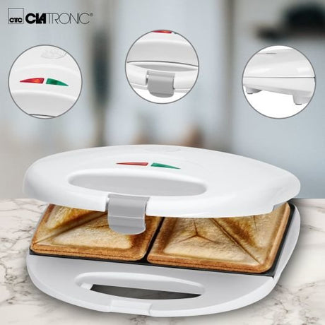 EAN 4006160616583 - Clatronic ST 3477 sandwichera 750 W Blanco imagen 3