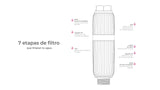 EAN 8437028106155 - Aquabeba FILTRO DUCHA AQUAFILTER GOLD Sistema de filtración de agua conectado directamente al grifo Oro imagen 12