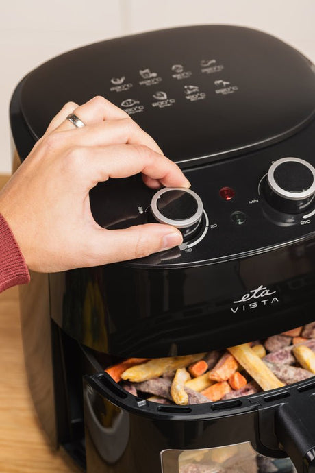 EAN 8590393343706 - Eta Vista Sencillo 4,3 L Independiente 1300 W Freidora de aire caliente Negro imagen 8