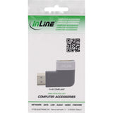 Inline® Hdmi Adapter, Hdmi A Plug / Socket, 90° Left, 8k Uhd
