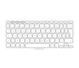 EAN 5099206126152 - Logitech 920-013011 teclado para móvil Español Bluetooth Gris, Blanco imagen 3
