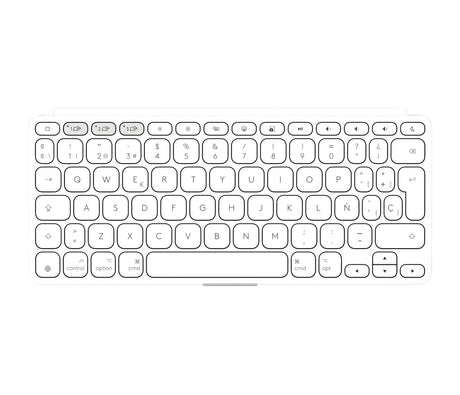EAN 5099206126152 - Logitech 920-013011 teclado para móvil Español Bluetooth Gris, Blanco imagen 3