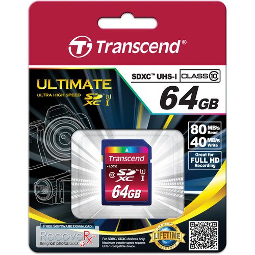 Transcend Ts64gsdxc10u1 Memoria Flash 64 Gb Sdxc Clase 10