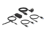 D Delock Dockingstation 4xusb3.2 2xdisplayport 4k Rj45 Ethernet Audio Negro