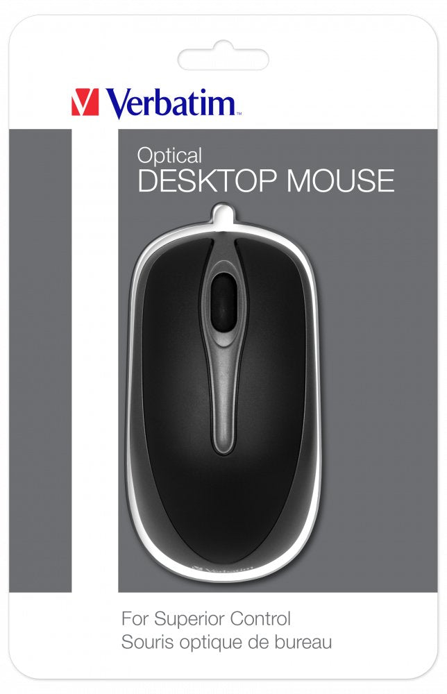EAN 0023942490197 - Verbatim 49019 ratón Oficina Ambidextro USB tipo A Óptico 1000 DPI imagen 1