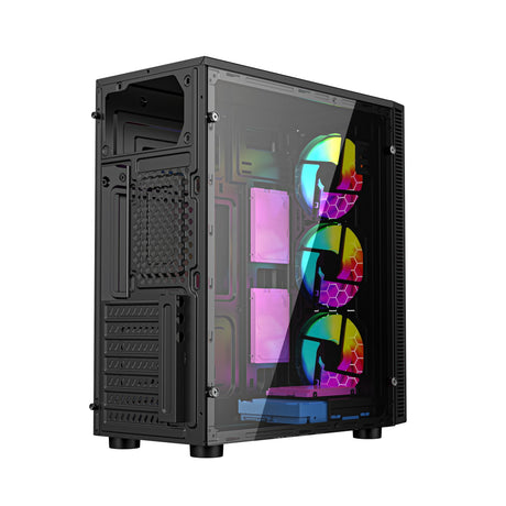 EAN 8716309127455 - Gembird Fornax 500 Midi Tower Negro imagen 4