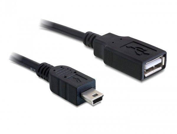 Delock Cable Usb 2.0-A Hembra > Mini Usb Macho 0,5 M